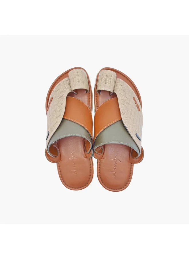 Al Waha Men's Panelled Slip-On Arabic Sandals