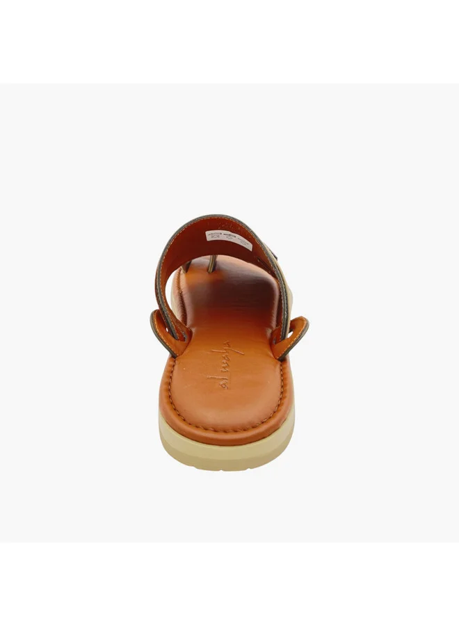 Al Waha Men's Panelled Slip-On Arabic Sandals