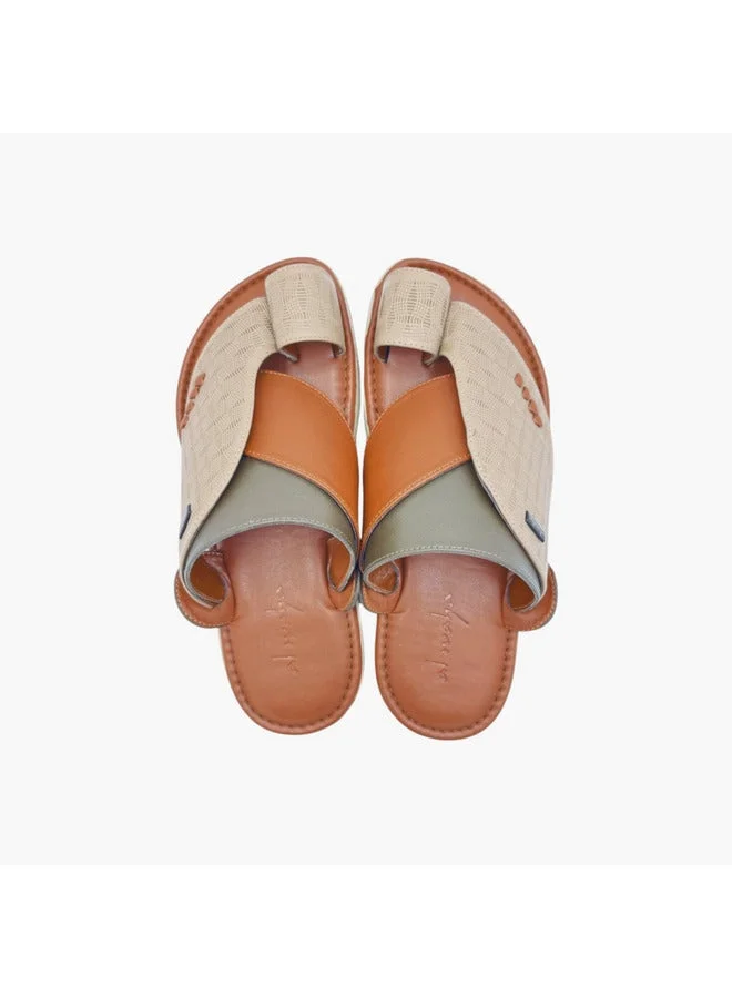 Al Waha Men's Panelled Slip-On Arabic Sandals