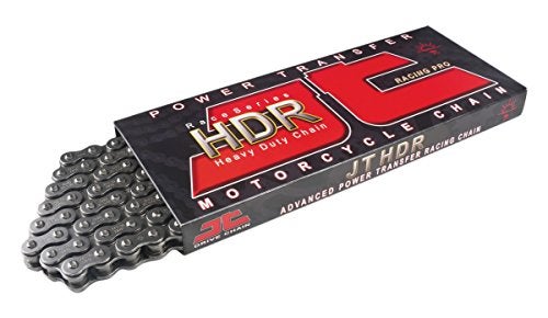 JT Sprockets JTC428HDR128SL 428 HDR 128Link Heavy Duty Drive Chain Black Steel