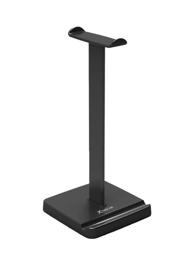 XTRIKE ME HT-08 BK Headset Stand with Mobile Phone Holder - Black - Image 1