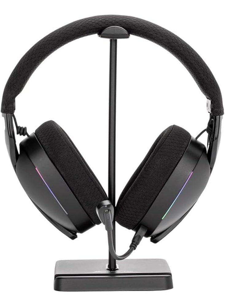 XTRIKE ME HT-08 BK Headset Stand with Mobile Phone Holder - Black - Image 2