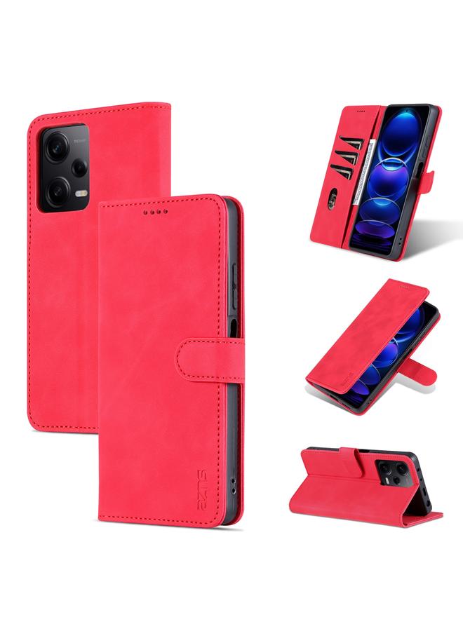 The Bros Case For Xiaomi Redmi Note 12 Pro 5G Global / China / Note 12 Pro 5G Speed / Poco X5 Pro Skin Feel Calf Texture Flip Leather Phone Case