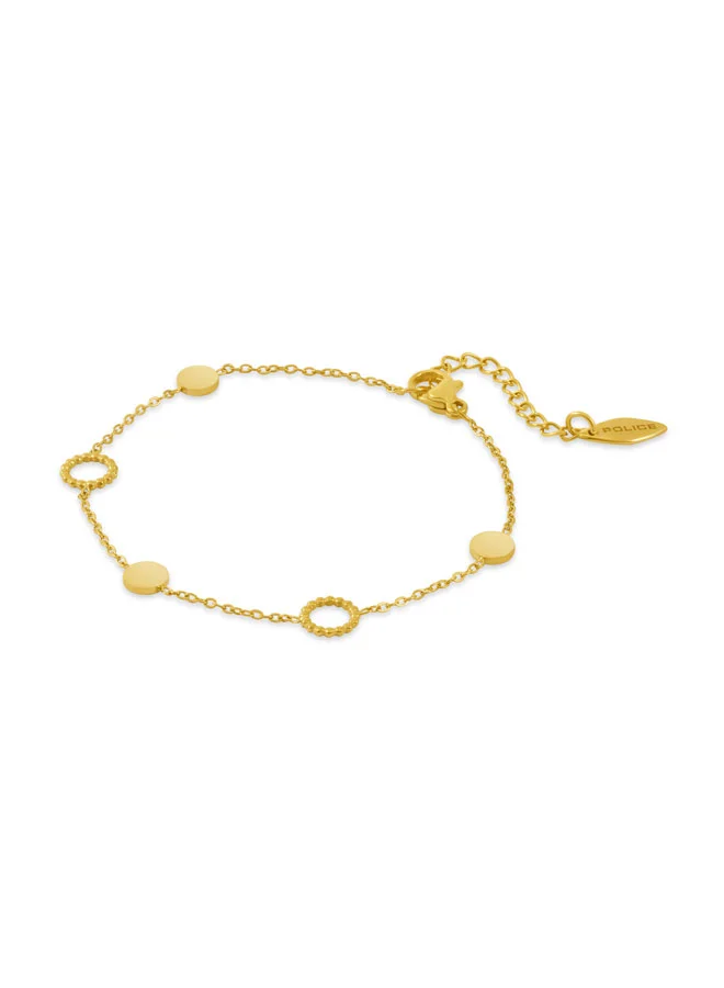 POLICE Luna Gold Orb Emblem Bracelet for Women