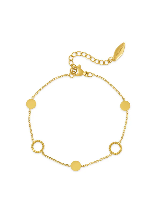 POLICE Luna Gold Orb Emblem Bracelet for Women