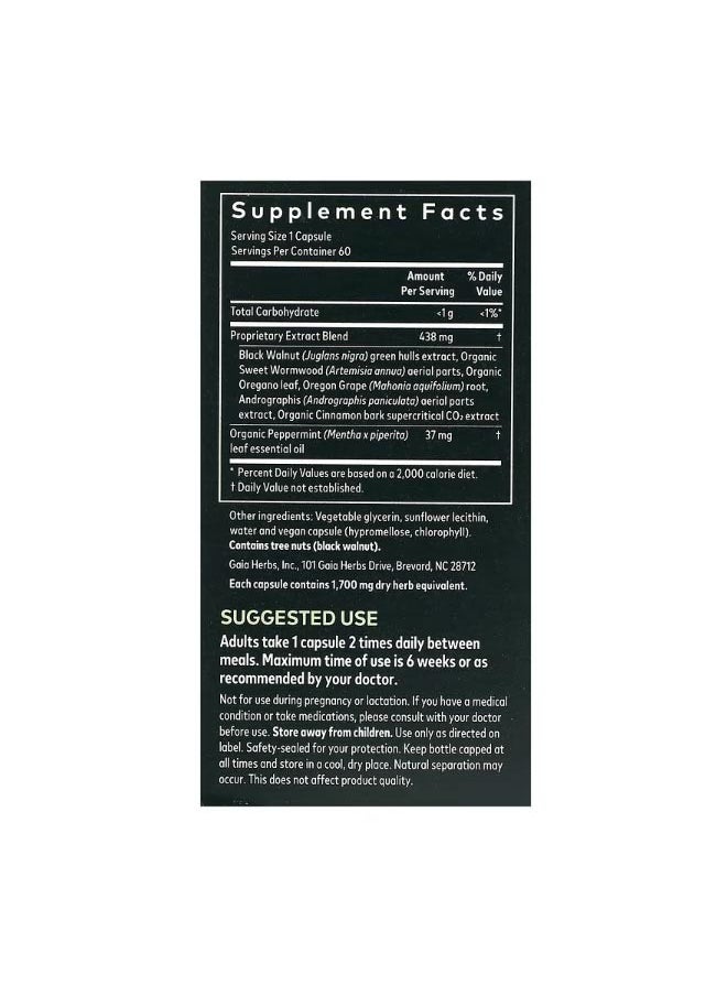 Gaia Herbs - Microbiome Cleanse 60 Vegan Liquid Phyto Caps - Image 1