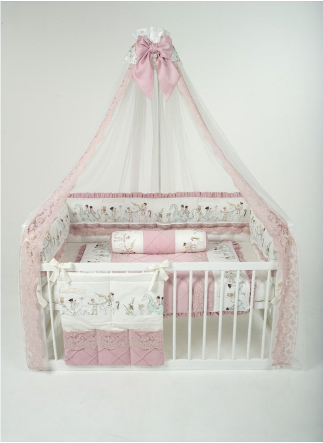 Monnet Baby Newborn Bedding Set Magic Parade - Pink Lace: Soft, Cozy, Nursery Decor, Baby Shower Gift - Premium Quality, Gender-Neutral, Breathable Fabric  - Image 5