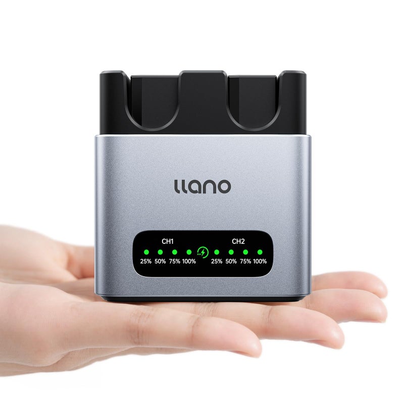 llano 2-Pack 1140mAh NP-W126S Batteries and Charger for Fujifilm X100VI X100V XT30II XM5 XT30 X100F XT3 XT50 XE5 XE4 XA7 X-PRO3, PD 20W Fast Charge, LED Display, Aluminum Alloy Body, 1.5H Full Charged - Image 1