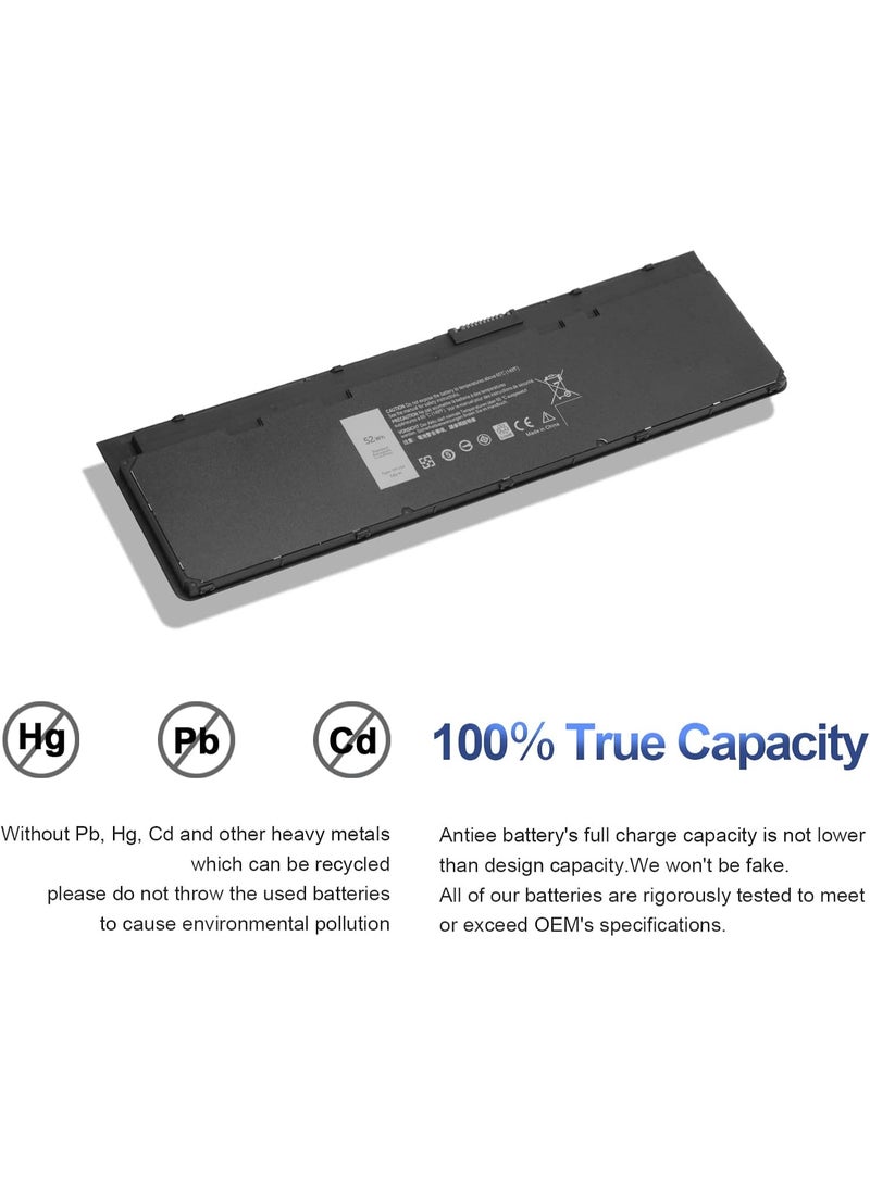 Laptop Battery Replacement VFV59 – 7.4V 52Wh – Compatible with Dell Latitude E7240 / E7250 / WD52H / F3G33 / 451-BBFW - Image 2