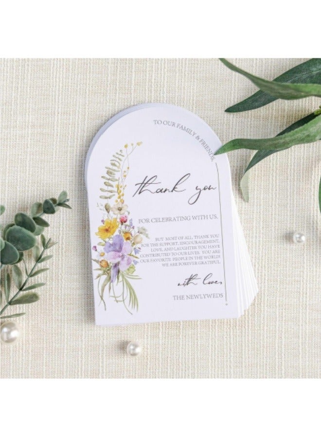 50 Pcs Thank You Cards Wedding Dinner Event Seating Cards Table Decoration Thank You Cards - Image 4