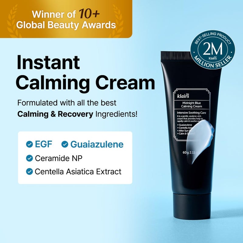 Klairs Blue Comforting Duo | Calming&Rich Moist Soothing Creams for Deep Moisture, Korean Skin Care for Dry, Sensitive Skin - Image 3