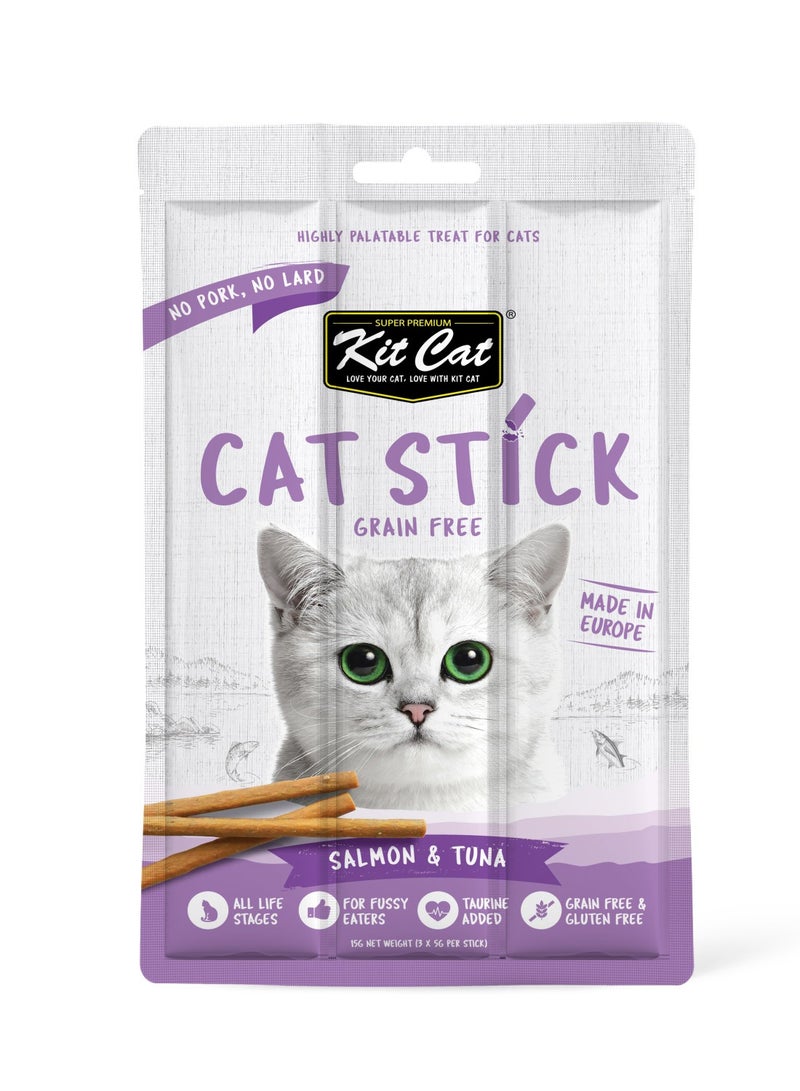 Grain Free Cat Stick Salmon And Tuna 15g