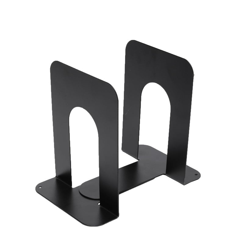 Neomate Metal Bookends for Office & Home | Heavy-Duty Book Support | Black - Image 5