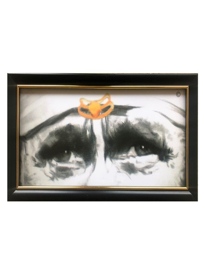 Hemant art إطار صور هيمانت آرت "عيون مباركة ساي بابا" للتعليق على الحائط، مصنوع من ألياف إيطالية مقاومة للماء، مستورد - 30×15 سم بدون حامل - Image 1