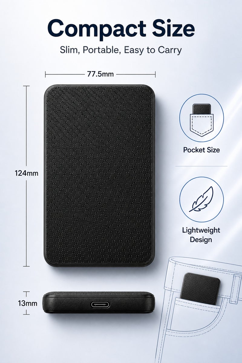 External Portable Solid State Drive 1TB 2TB 4TB High Speed SSD USB 3.1 Type-C Compact Storage Drive Compatible with Phones Computers Tablets Smart TVs and Game Consoles - Image 4
