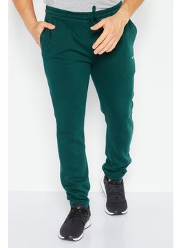 Men Regular Fit Brand Logo Jogger Pant, Dark Green