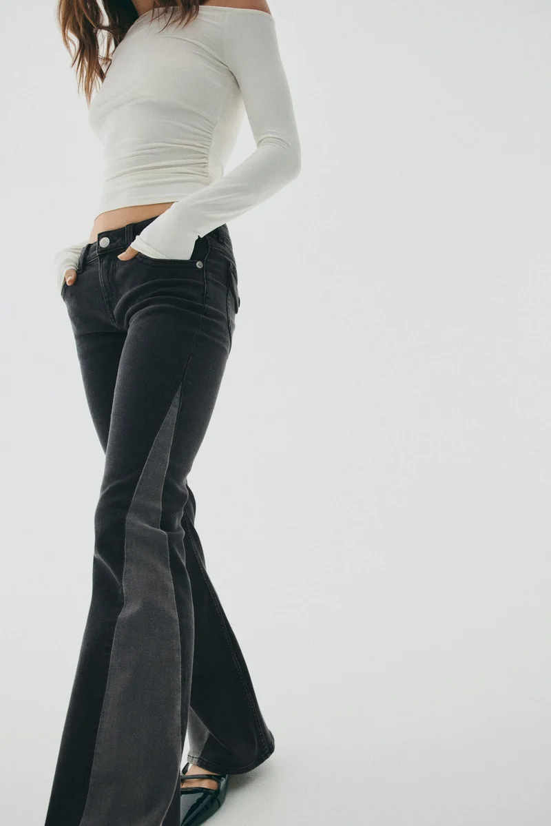 H&M Flared Low Jeans
