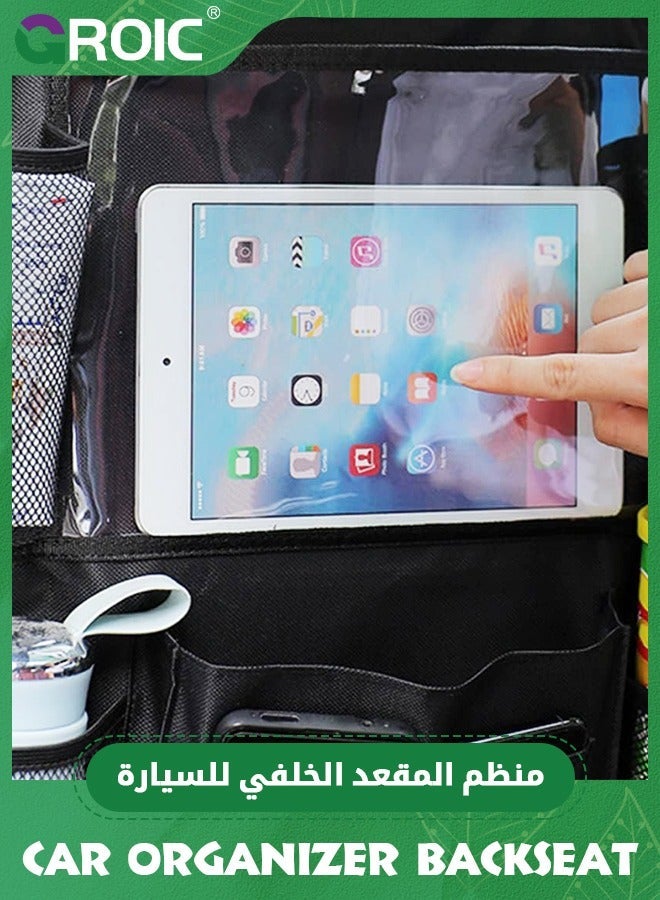 GROIC Car Organizer Backseat Seatback Protector Back Seat Storage for Kids Protection Sag Proof & Reinforced Corners Protects - Image 5