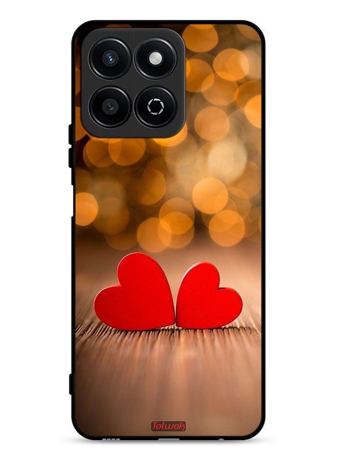 Tolwak غطاء حماية Honor X7c 4G بقلبين جميلين - Image 1