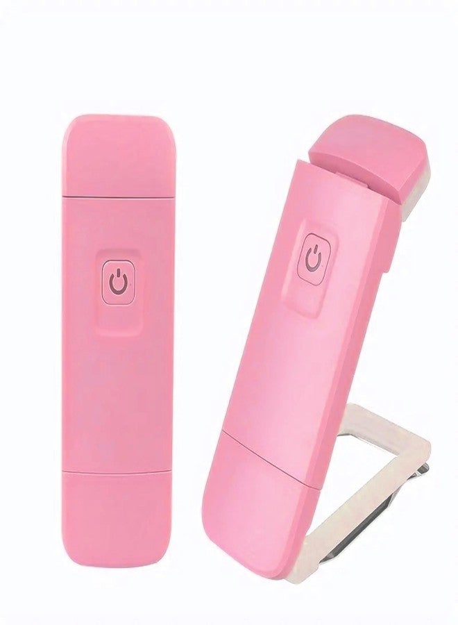 MOCA USB Rechargeable Book Light for Reading in Bed, Clip-on LED Bookmark Lamp with Memory Function, Reading Light with Timer, 3 Colours & 4 Brightness Levels, Book Lamp for Book Lovers, Kids (Pink) - Image 1