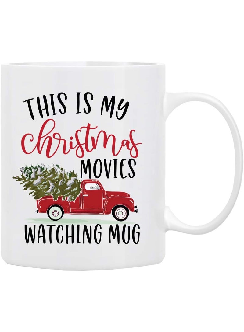 BLUE RIBBON Christmas Gifts, This is My Christmas Movies Watching Mug, in Decorative Box