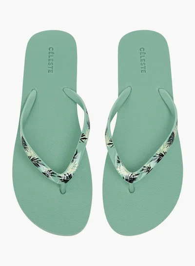 Celeste Women's Printed Slip-On Thong Slippers