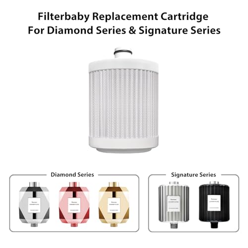 Filterbaby Diamond Series & Signature Series Replacement Cartridge – Activated Carbon Shower Filter Refill, Reduces Chlorine & Chloramine (1 Pack). - Image 2