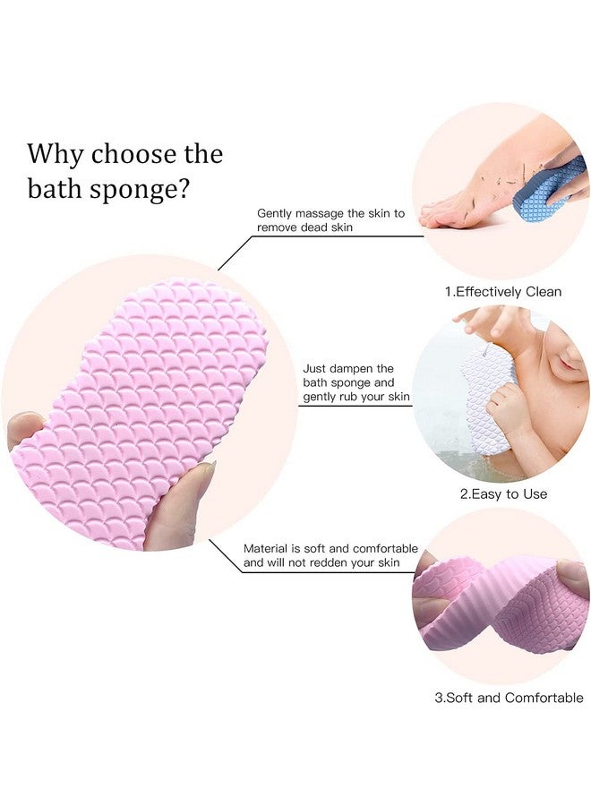 VITALOGY - Body Scrubber Exfoliating 3D Bath Sponge - Dead Skin Sponge, Super Soft Body Shower Sponge To Spa, Reusable For Adults, Children And Pregnant Women - 1 Pc (Pink) - Image 2