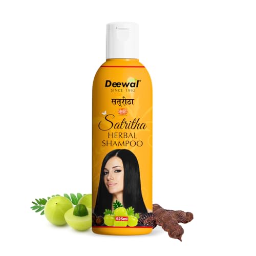 Deewal Khadi Herbal Satritha Herbal Shampoo for men women, 500 ml (Pack of 1) - Image 1
