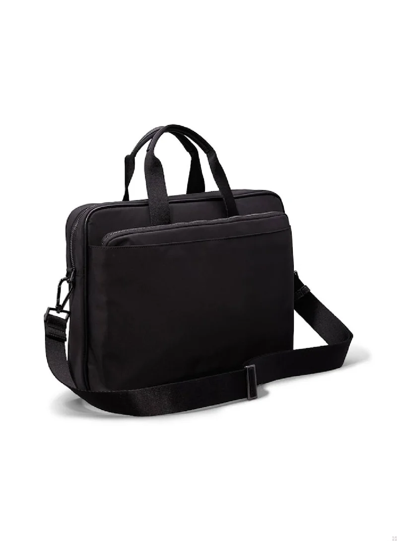 CALVIN KLEIN Men's CK Essential Nylon Laptop Computer Bag - Polyester, Black