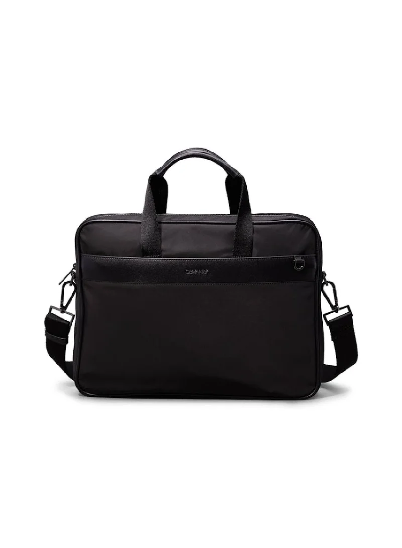 CALVIN KLEIN Men's CK Essential Nylon Laptop Computer Bag - Polyester, Black