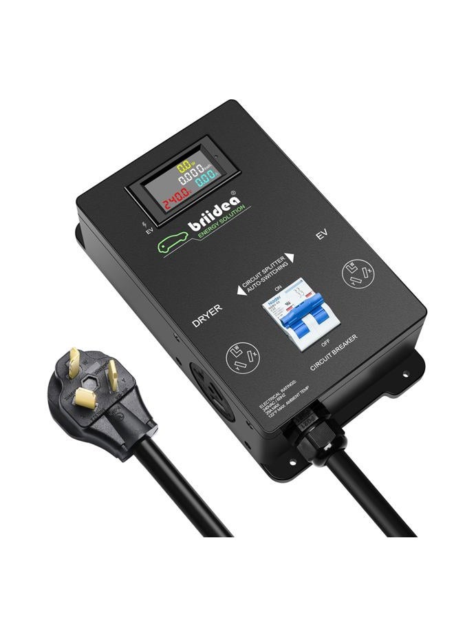 briidea Automatic Power Switch for Dryer and EV, Fast Charge Your EV, NEMA 10-30 - Image 1