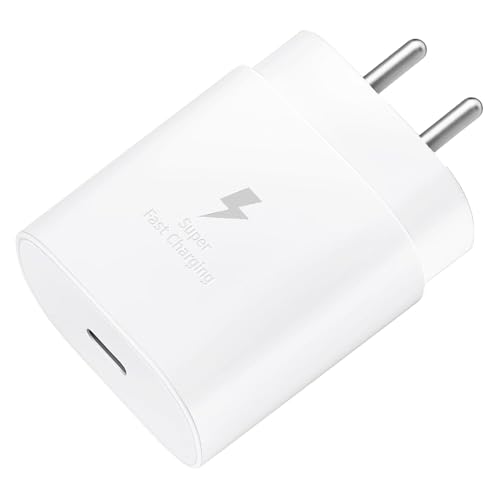 Punnkk 25W Fast Charging Charger Adapter Compatible with Samsung Galaxy S/A/M/F/Z Series/S23/S22/S21/21 fe/S20/M14 5G/M34/M54/M53 5g/M33/M13/A34/A54 5G,F15/A15/A14/F14 - Image 1