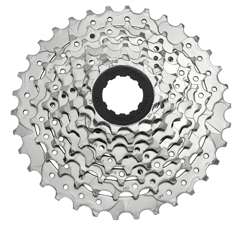 Sunrace CSM66 8-Speed Nickel Plated Cassette, 11-34T