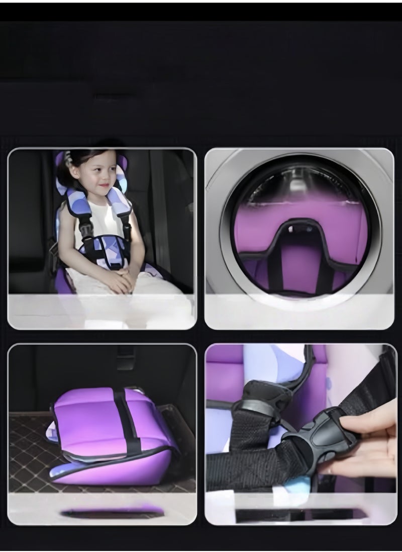 Berma Baby Portable Child Car Safety Chair Safety Seat with Neck Pillow and Five-Point Belt for Kids  - Image 3
