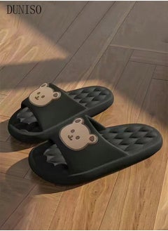 DUNISO Couple Slippers for Men and Women Quick Drying Slide Sandal with Thick Sole Non-Slip Soft Shower Slippers Open Toe Spa Bath Pool Gym House Sandals for Indoor & Outdoor  - Image 1