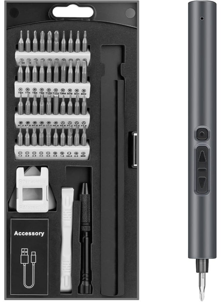 Electric Screwdriver Set 52-in-1 - Magnetic Precision Tool Kit for Phones, Laptops, Cameras, and Clocks - Image 1