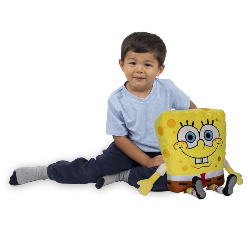 NoJo Spongebob Squarepants Plush Toddler Cuddle Pillow Soft Character for Kids Decorative for Travel, Playtime, Nursery DÃ©cor, Gifting, Daycare (Officially Licensed Product) - Image 3