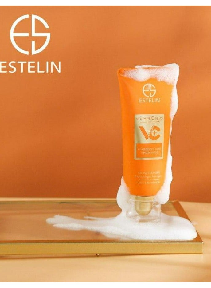 ESTELIN Vitamin C Plus Brightening & Anti-Aging Facial Cleanser 80 g - Image 4