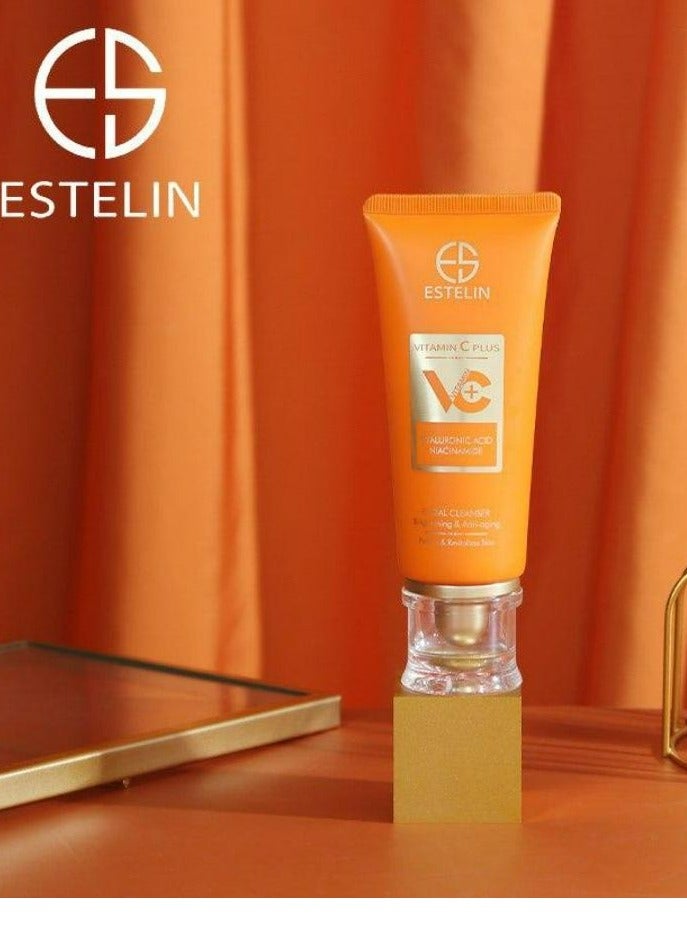 ESTELIN Vitamin C Plus Brightening & Anti-Aging Facial Cleanser 80 g - Image 3