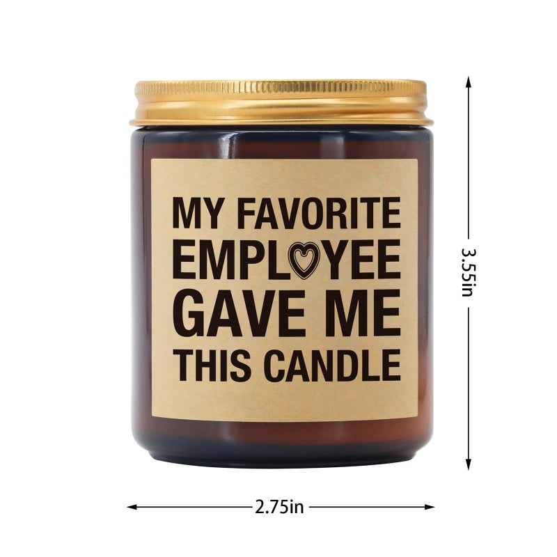 Lihome Boss Gifts for Women Men - Funny Boss Day Gifts, Coworker, Employee, Office Humor Vanilla Coconut Scented Candle (7oz) - Image 5