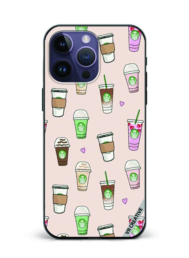 VR CREATIVE Protective Case Cover For Apple iPhone 16 Pro Starbucks 2 Design Multicolour - Image 1