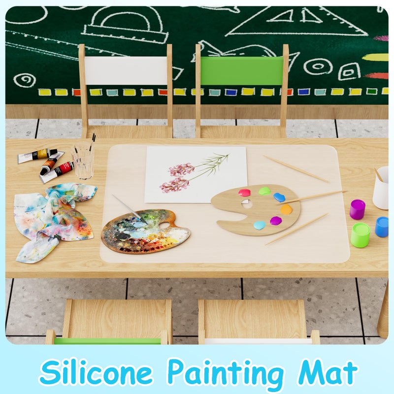 PaBUSIOr Silicone Mats for Crafts, Translucent, Non-Slip Heat Resistant, 11.8×15.7In (2/Pack) Silicone Placemats for Jewelry, Epoxy Resin,Glitter Slime, DIY Sheet, Nail Art, Clear Countertop Protector Pad - Image 2