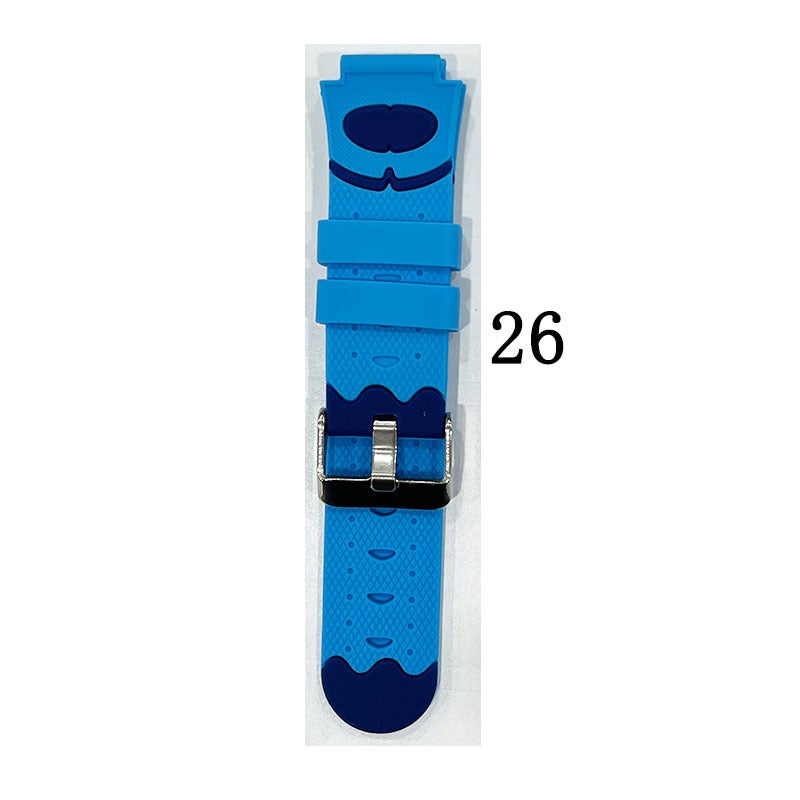 Wangzhou Watch Accessories Phone Strap Children Smart Watchband Silicone Watchband Smart Phone 16Mm Rubber Watchband - Image 1