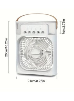LDQ 1200ml Portable Multi-Functional 5-Speed USB Type-C Spray Humidifier Air Cooler Fan, Desktop Electric Fan, Mist Spray For Home, Dorm, Office  - Image 2