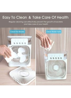 LDQ 1200ml Portable Multi-Functional 5-Speed USB Type-C Spray Humidifier Air Cooler Fan, Desktop Electric Fan, Mist Spray For Home, Dorm, Office  - Image 5