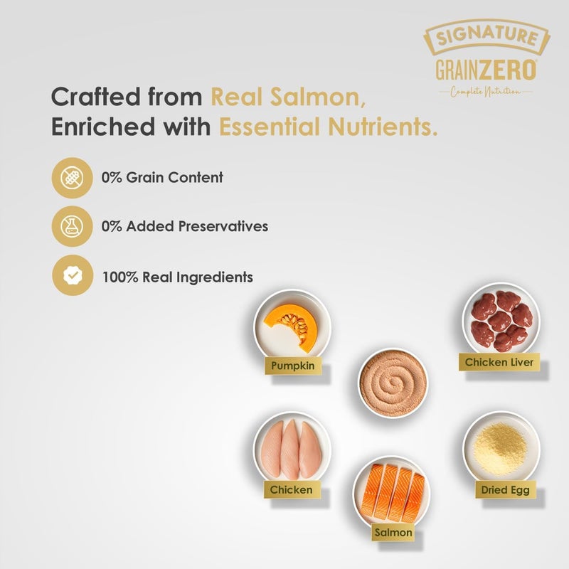 Grain Zero مووس السلمون الخالي من الحبوب للقطط البالغة - 80 جرام - Image 5