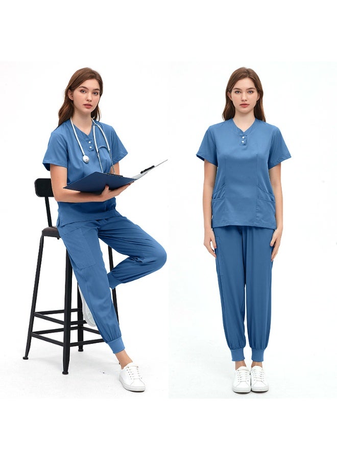 NIBEMINENT Doctor Nurse Scrub Set Medical Uniforms Women Jogger Set Hospital Accessories Operating Room Surgical Uniform Workwear - Image 1
