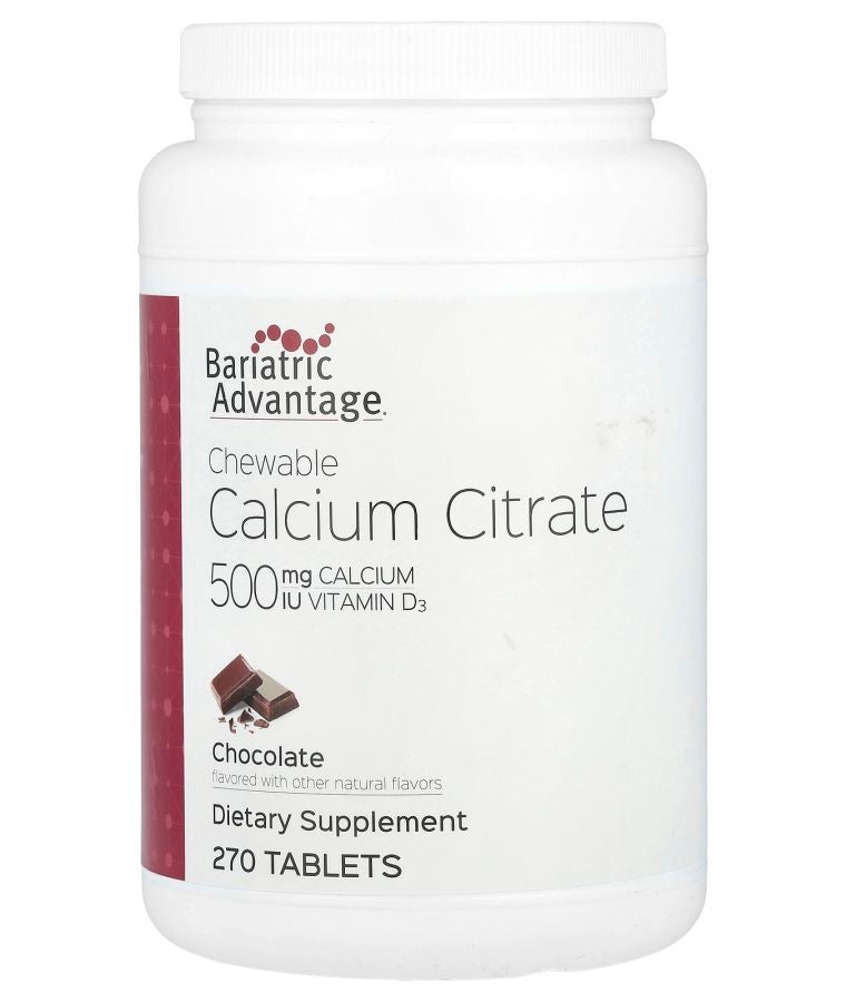 Bariatric Advantage Chewable Calcium Citrate Chocolate 270 Tablets