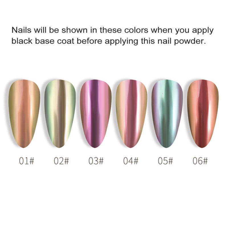 Nail Powder Pen Glitter Decor Mirror Effect Nail Pigment Gel Nail Polish Nail Art Equipment Manicure Tool - Image 2